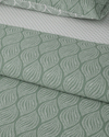 Leafy Braid Çift Kişilik Nevresim Takımı 200x220 cm Yeşil