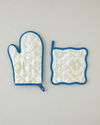 Leafy Dreams Polyester 2'li Mutfak Seti 17x30 Cm + 20x20 Cm Yeşil