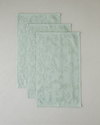 Leafy Touch Pamuk Jakarlı 3’lü El Havlusu Seti 30x50 cm Yeşil