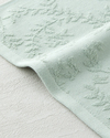 Leafy Touch Pamuk Jakarlı El Havlusu 30x40 cm Yeşil