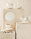 Leila New Bone China 12 Parça 6 Kişilik Kahve Fincanı Beyaz