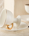 Leila New Bone China 12 Parça 6 Kişilik Kahve Fincanı Beyaz