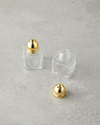 Lelia Cam 2'li Tuzluk - Biberlik 4x5 cm Gold