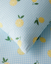 Lemon Breeze Kolay Ütülenir Çift Kişilik Nevresim Seti 200x220 cm Mavi-Sarı