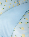Lemon Breeze Kolay Ütülenir Tek Kişilik Nevresim Seti 160x220 cm Mavi-Sarı
