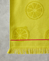 Lemon Garden Pamuklu Plaj Havlusu 70x140 cm Açık Yeşil