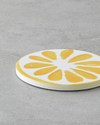 Lemon Seramik Bardak Altlığı 11 cm Sarı