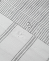 Line Mesh İpliği Boyalı Tek Kişilik Nevresim Takımı 160x220 cm Gri