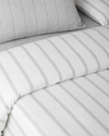 Line Mesh İpliği Boyalı Tek Kişilik Nevresim Takımı 160x220 cm Gri