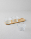 Linea Cam-Bambu 4 Parça Sunumluk 11x6,5 cm Şeffaf
