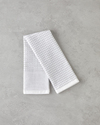 Linear Pamuk Kurulama Bezi 30x50 cm Beyaz - Gri