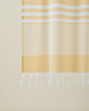Linosa Rejenere Çizgili Peştamal 80x150 cm Sarı