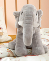 Little Elephants Dekoratif Kırlent Gri