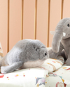 Little Elephants Dekoratif Kırlent Gri