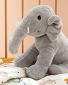 Little Elephants Dekoratif Kırlent Gri