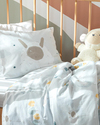 Little Lamb Pamuklu Bebe Nevresim Takımı 100x150 cm Beyaz