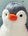 Little Penguin Bebe Dekoratif Kırlent Gri