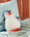 Little Penguin Bebe Dekoratif Kırlent Gri