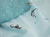 Little Penguin Pamuklu Bebe Nevresim Takımı Mint