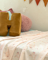 Little Unicorn Baskılı Çocuk Pike Takımı Pembe