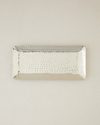 Liza Metal Dekoratif Tepsi 30,5x14x2,5 cm Silver