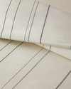 Loom & Line Pamuk İpliği Boyalı Çift Kişilik Çarşaflı Nevresim Takımı 200x220 cm Krem-Antrasit