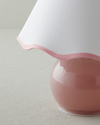 Lorinda Cam Abajur 22x25 cm Pembe