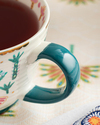 Love Crush New Bone China Kupa 460 ml Açık Mavi-Pembe
