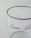 Love More Cam Bardak 380 ml Siyah
