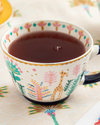 Love Romance New Bone China Kupa 460 ml Lacivert-Pembe