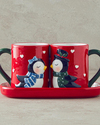 Lovely Penguins Dolomite 2'li Kupa 400 ml Kırmızı
