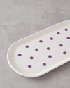 Luck Seramik Kayık Tabak 22 cm Mor