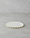 Lustre Cam Pasta Tabağı 20 cm Krem-Gold