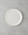 Lustre Cam Pasta Tabağı 20 cm Krem-Gold