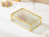 Luxury Dekoratif Kutu 24,8x24,8x25,3 cm Gold