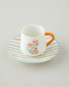Lyanna New Bone China 4 Parça 2 Kişilik Kahve Fincan Takımı 90 ml Renkli