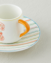 Lyanna New Bone China 4 Parça 2 Kişilik Kahve Fincan Takımı 90 ml Renkli