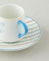 Lyanna New Bone China 4 Parça 2 Kişilik Kahve Fincan Takımı 90 ml Renkli
