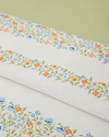 Maisy Baskılı Pamuklu Tek Kişilik Pike Takımı 150x220 cm Mavi