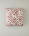 Marbling Dolgulu Kırlent 45x45 cm Bej – Bordo