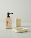Mariee Polyresin 3'lü Banyo Seti Naturel