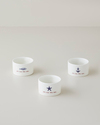 Mariner Sun Stoneware 3'lü Çerezlik 6,5 cm Mavi-Kırmızı