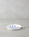 Marinique Porselen Pasta Tabağı 23 cm Mavi-yeşil