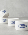 Marinique Stoneware 4'lü Çerezlik 6,5 cm Mavi