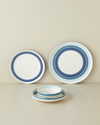 Marivella New Bone China Yemek Takımı 24 Parça 6 Kişilik Mavi