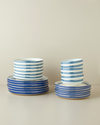 Marivella New Bone China Yemek Takımı 24 Parça 6 Kişilik Mavi