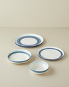 Marivella New Bone China Yemek Takımı 24 Parça 6 Kişilik Mavi