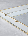 Marsilya Cam Dekoratif Tepsi 43,3x33x5 cm Gold