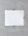 Marsilya Cam Dekoratif Tepsi 43,3x33x5 cm Gold