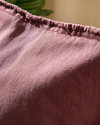 Marsilya Denim Kırlent Kılıfı Bordo